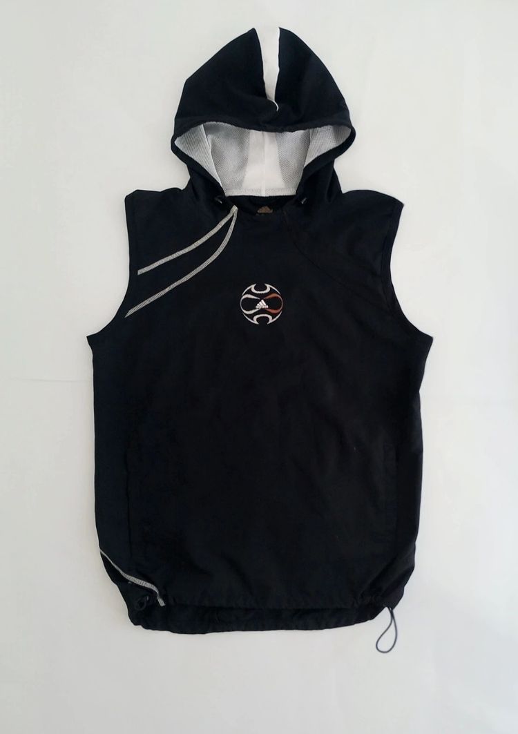 Adidas Czarna męska kamizelka Adidas M Black Sleeveless Hoodie With Logo product image