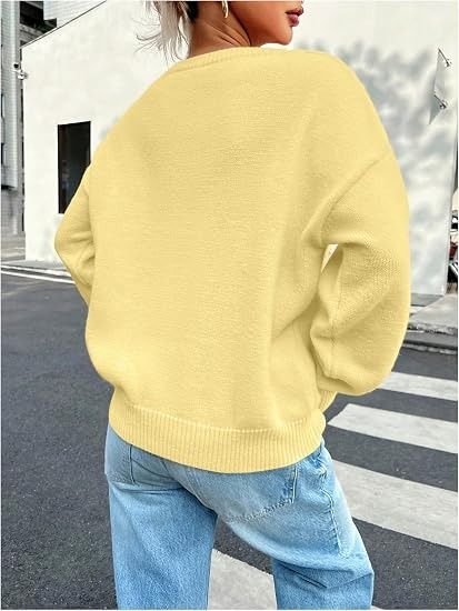 Yellow Knit Sweater obraz 4