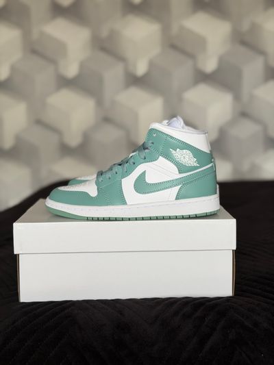 NIKE JORDAN 1 mid zielone białe