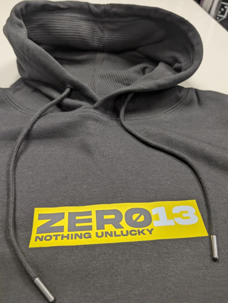 Zero13 Trust Yourself Black Hoodie, new, all sizes  image 3