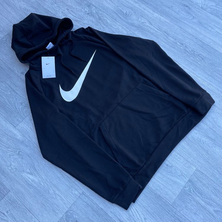 Nike Dri Fit Graphic Swoosh Hoodie - Black