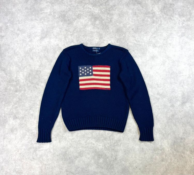Vintage Polo Ralph Lauren flag knit jumper image 1