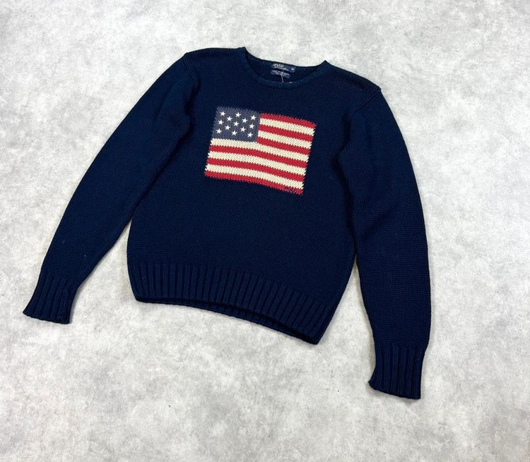Vintage Polo Ralph Lauren flag knit jumper image 7