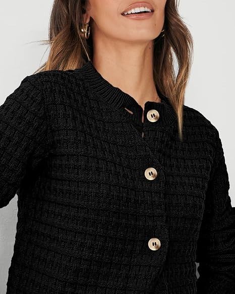 Black Knitted Cardigan image 4