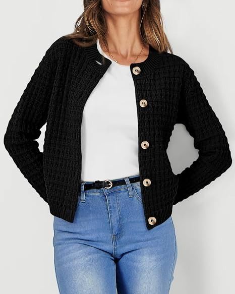 Black Knitted Cardigan image 3