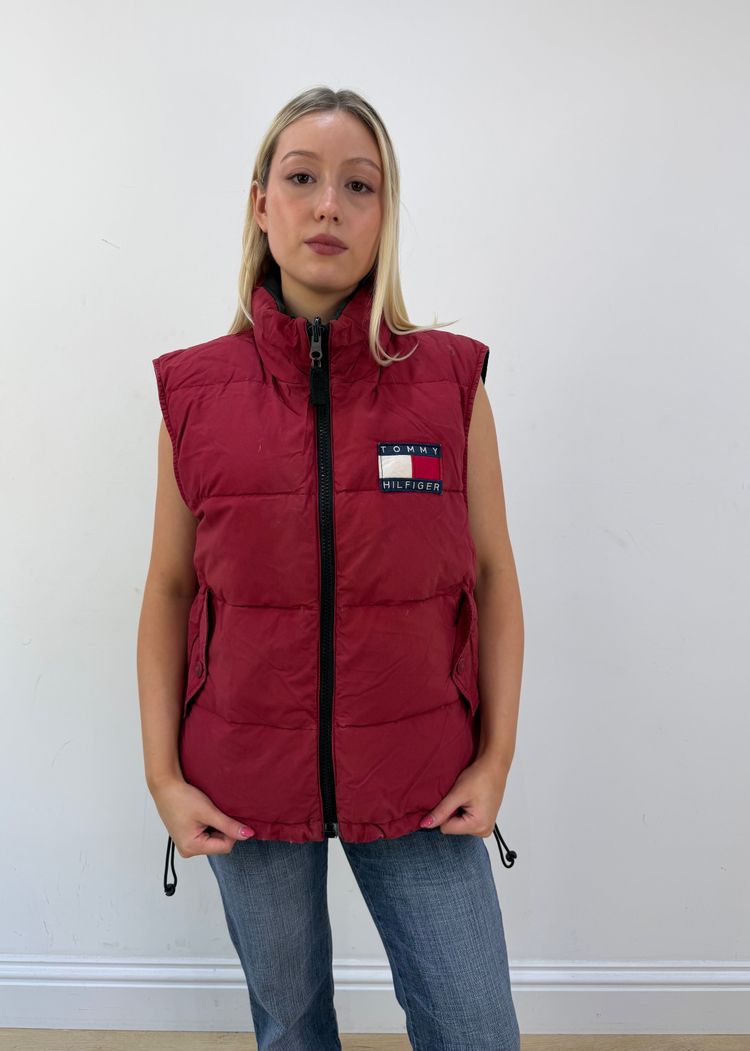 medium tommy hilfiger reversible puffer gilet imagen 9