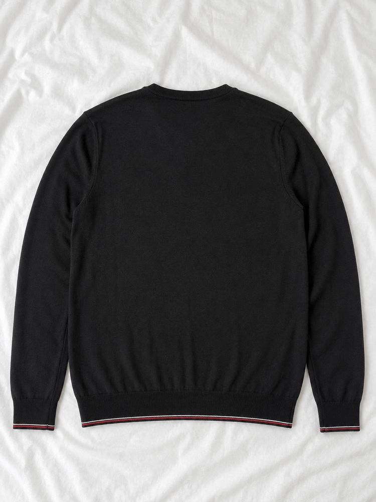 Tommy Hilfiger Black V-Neck Sweater image 5