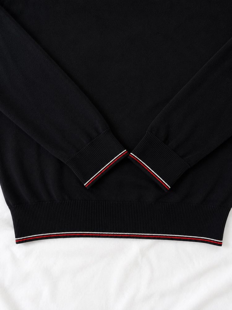 Tommy Hilfiger Black V-Neck Sweater image 4