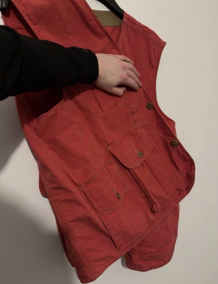 Ralph Lauren Polo Country Red Cotton Canvas Vest 4