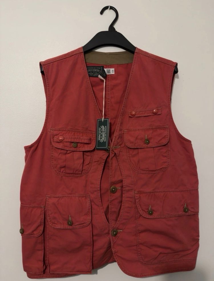 Polo Ralph Lauren Ralph Lauren Polo Country Red Cotton Canvas Vest product image