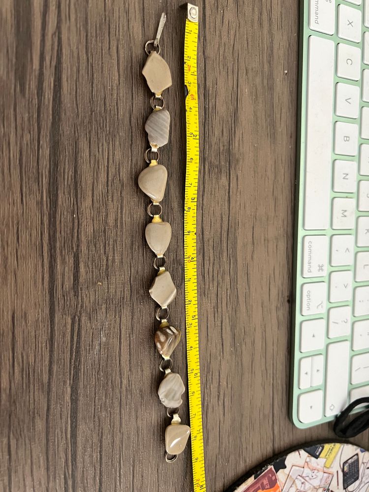 Striped flint  Link Bracelet image 2