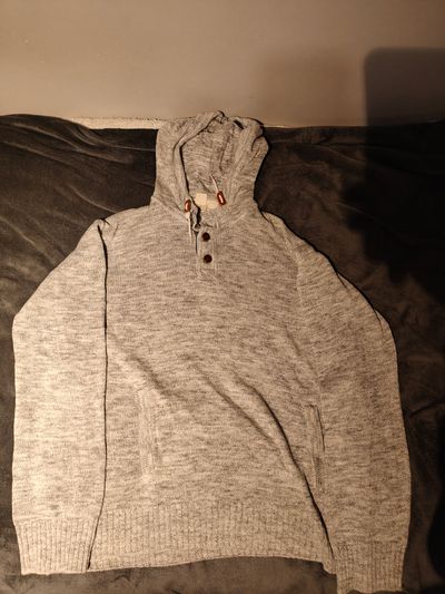 Grey Hooded Sweater