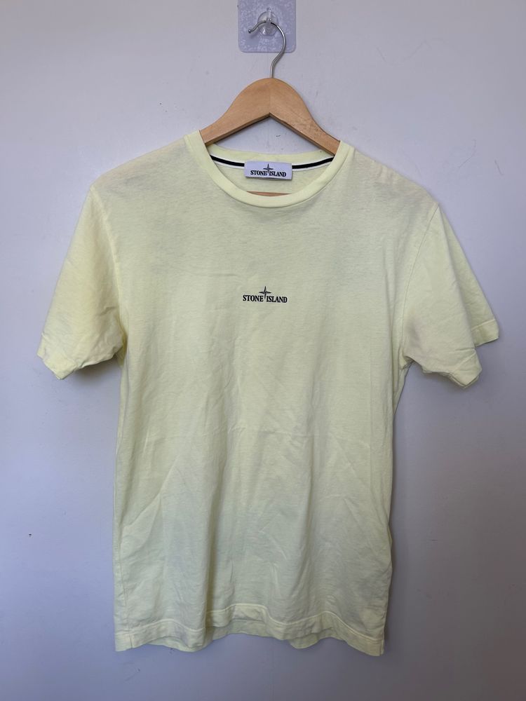 Stone Island Yellow Graphic T-shirt 