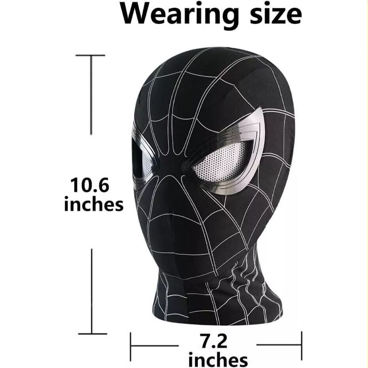 Immagine di Noir Spider-Man Light Up Interactive Mask with Remote Control Adjustable Eyes Spiderman 2