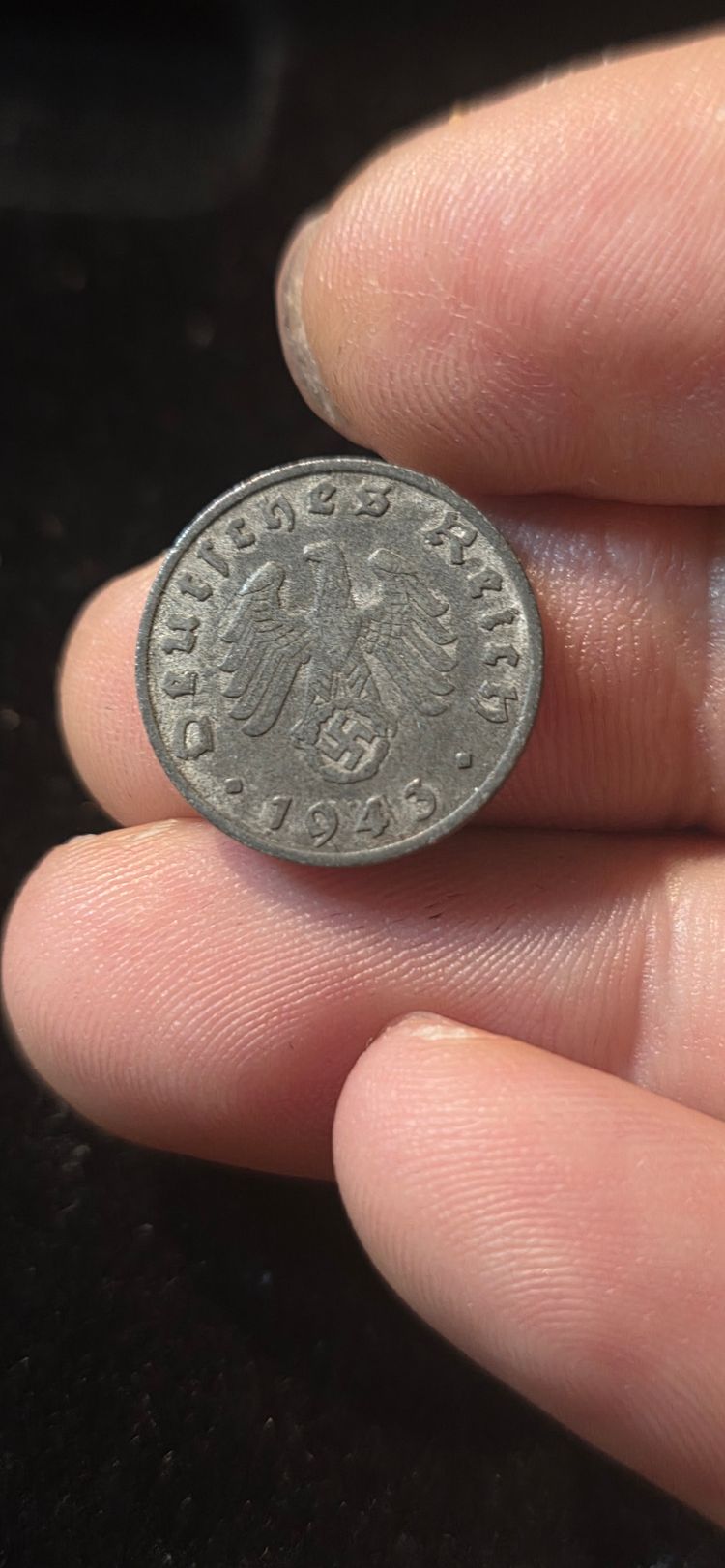 1943 German 1 Reichspfennig Coin