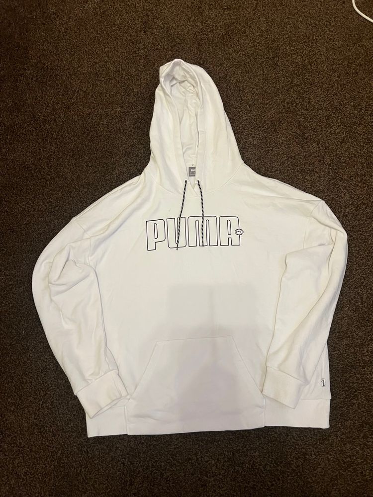 Puma White Hoodie