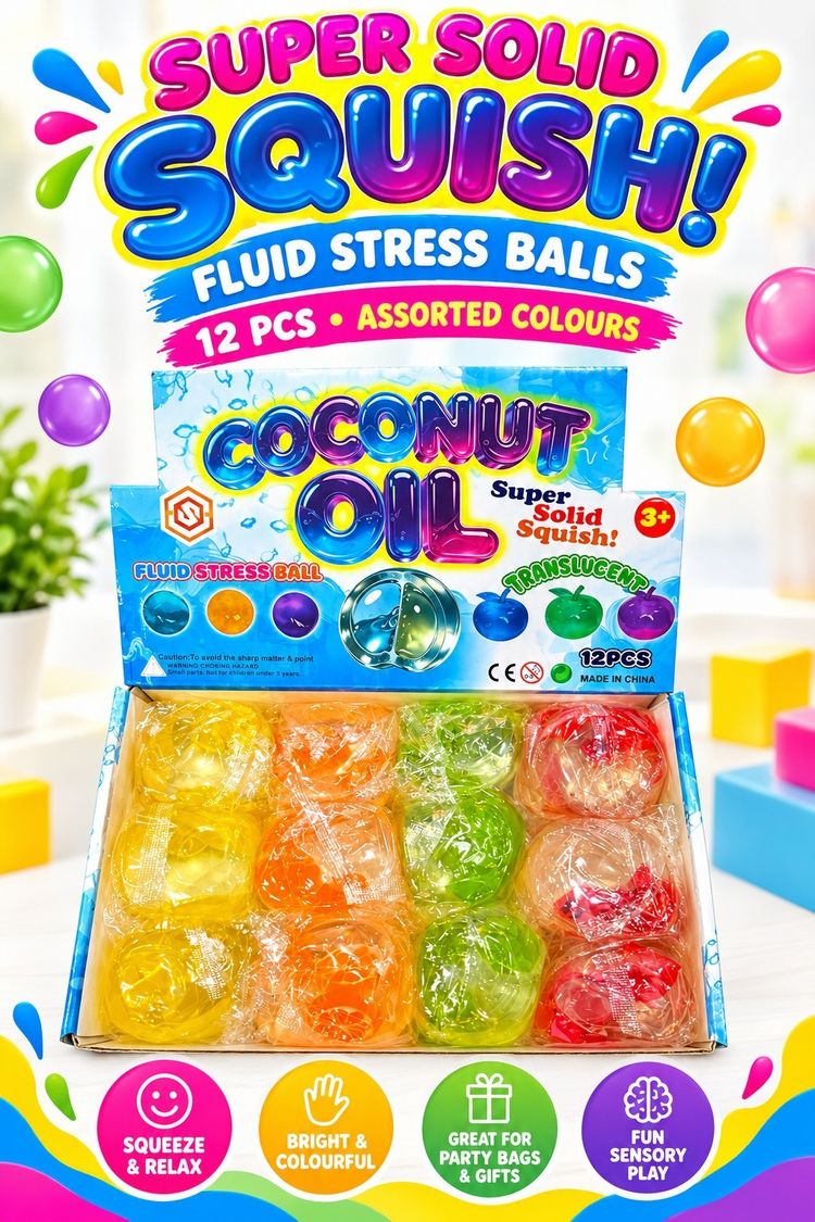 Coconut oil Super Solid Squish Fluid Stress Balls image 1