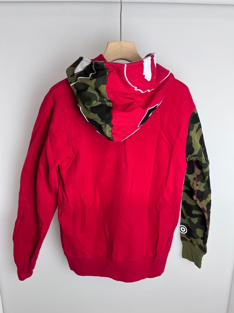 BAPE Hoodie with Camouflage Sleeve and Hood 2