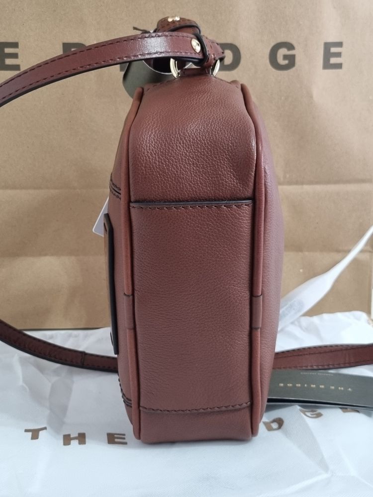 The Bridge Brown Leather Crossbody Bag image 5