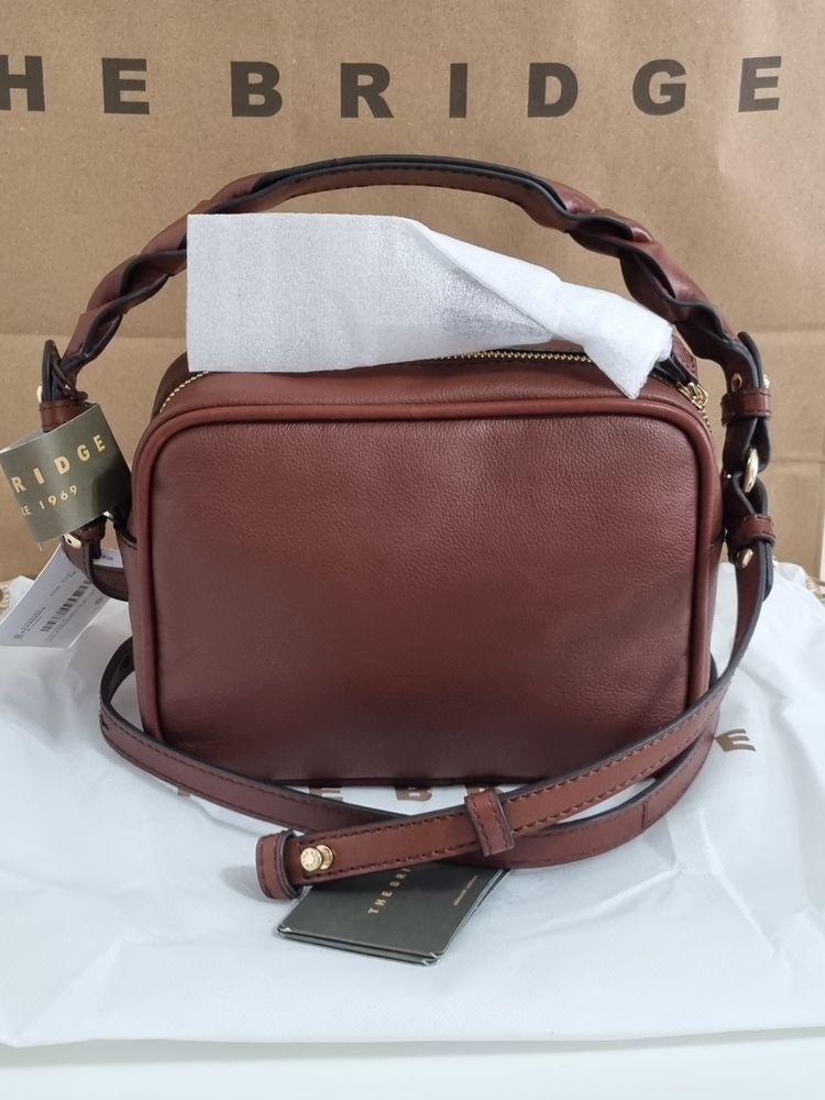 The Bridge Brown Leather Crossbody Bag image 3