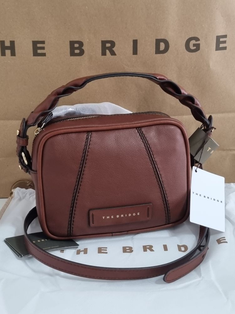 The Bridge Brown Leather Crossbody Bag