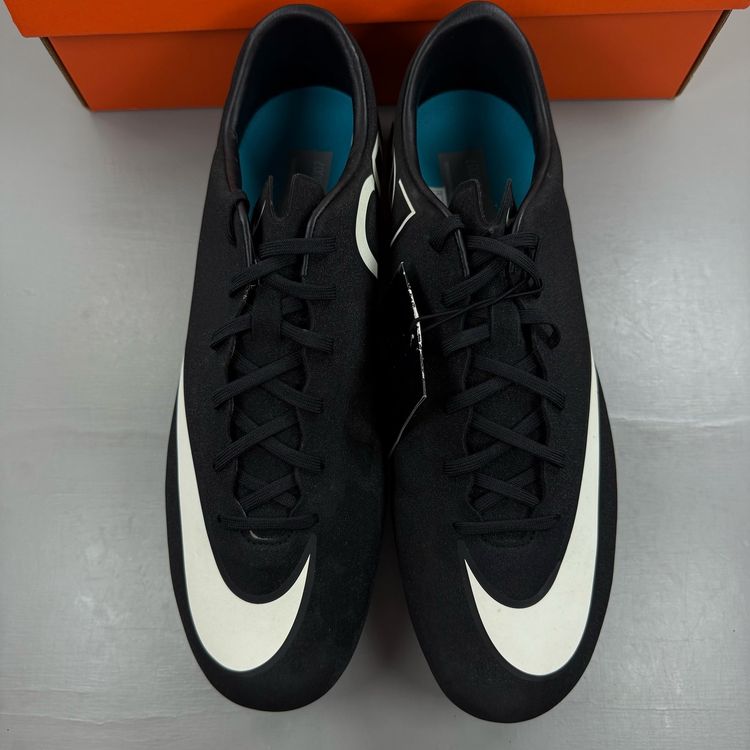 Nike CR7 Football Boots Black White Mercurial UK 10.5 Men's Soccer Cleats obraz 10