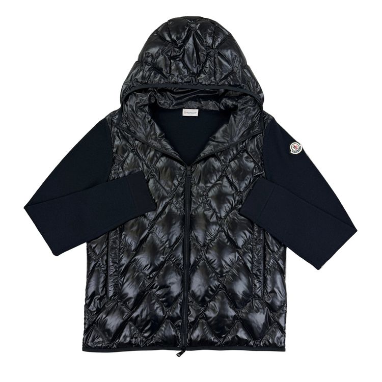 Moncler Men’s Black Tricot Cardigan - XL Slim obraz 1