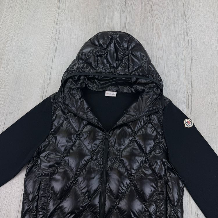 Moncler Men’s Black Tricot Cardigan - XL Slim obraz 5