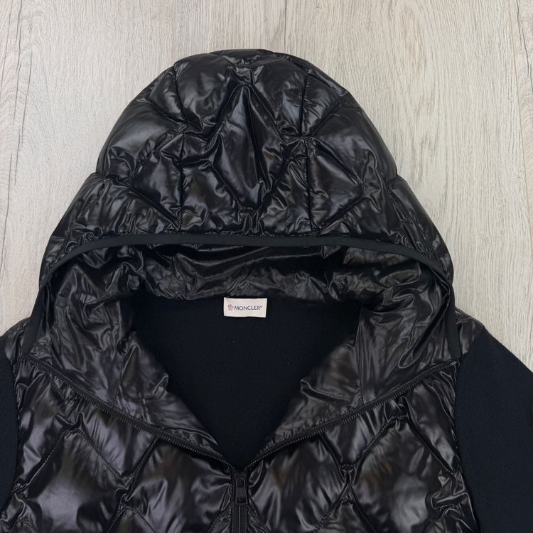 Moncler Men’s Black Tricot Cardigan - XL Slim obraz 4