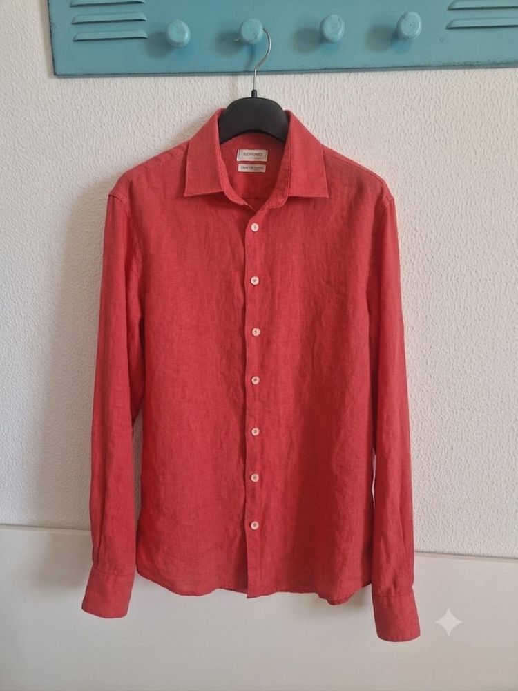 Sorbino Red Linen Shirt