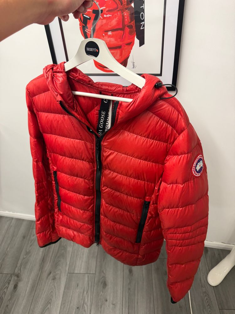 Canada Goose Red Puffer Jacket With Hood image 1