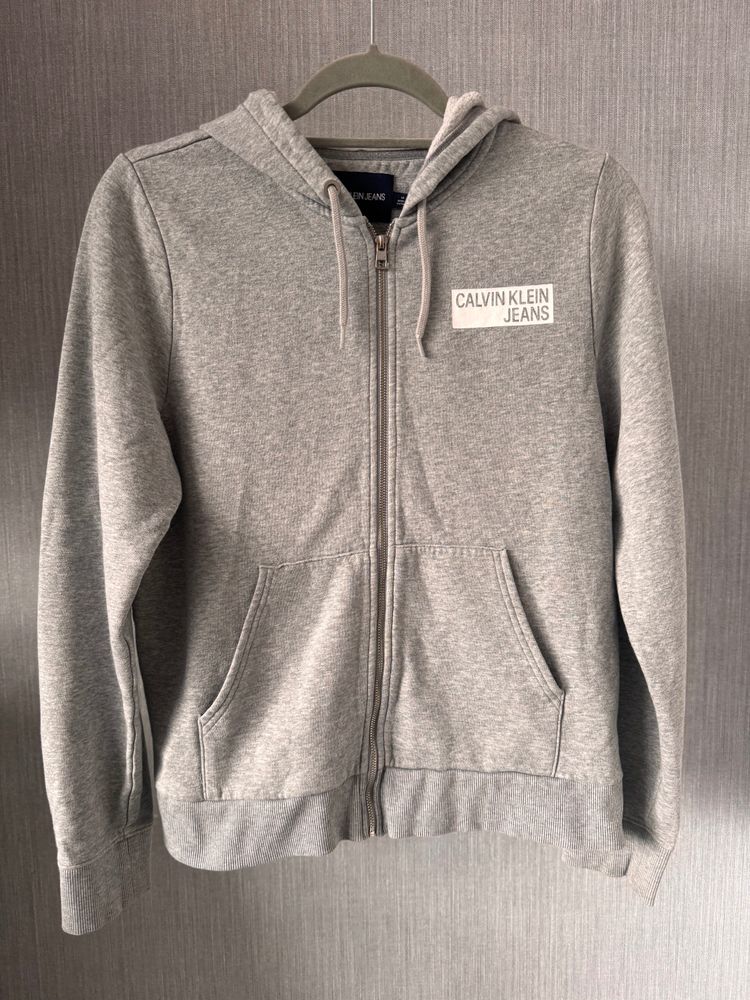 Calvin Klein Jeans Calvin Klein Jeans Grey Zip-Up Hoodie product image
