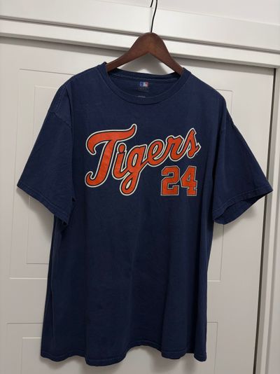 Navy Blue Tigers 24 Printed T-Shirt