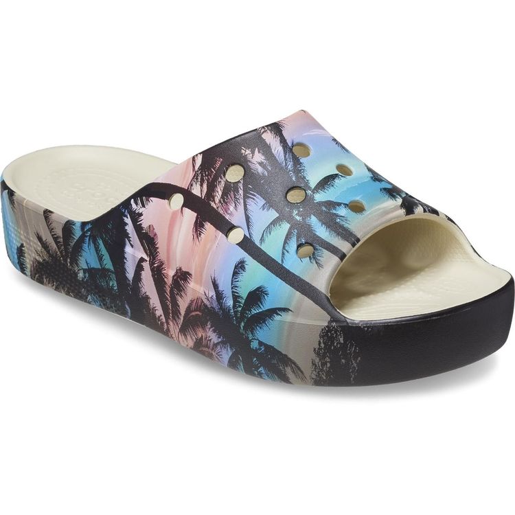 Immagine di Crocs Classic Summer Nostalgia Platform Slide Sandals 3