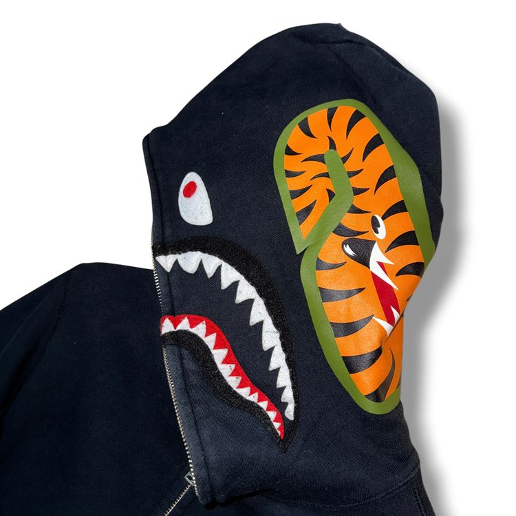 A Bathing Ape shark full zip Hoodie Black, large obraz 4