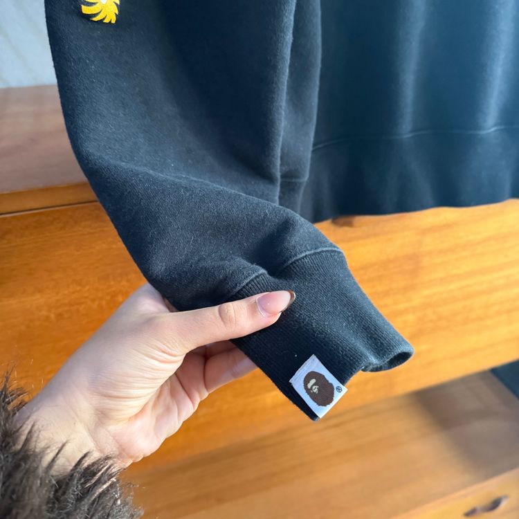 Bape Full Zip Shark Hoodie| Black | Large  P2P 21 image 10