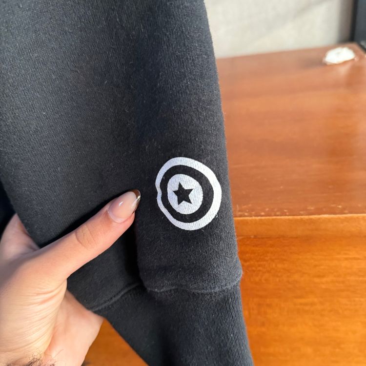 Bape Full Zip Shark Hoodie| Black | Large  P2P 21 image 6