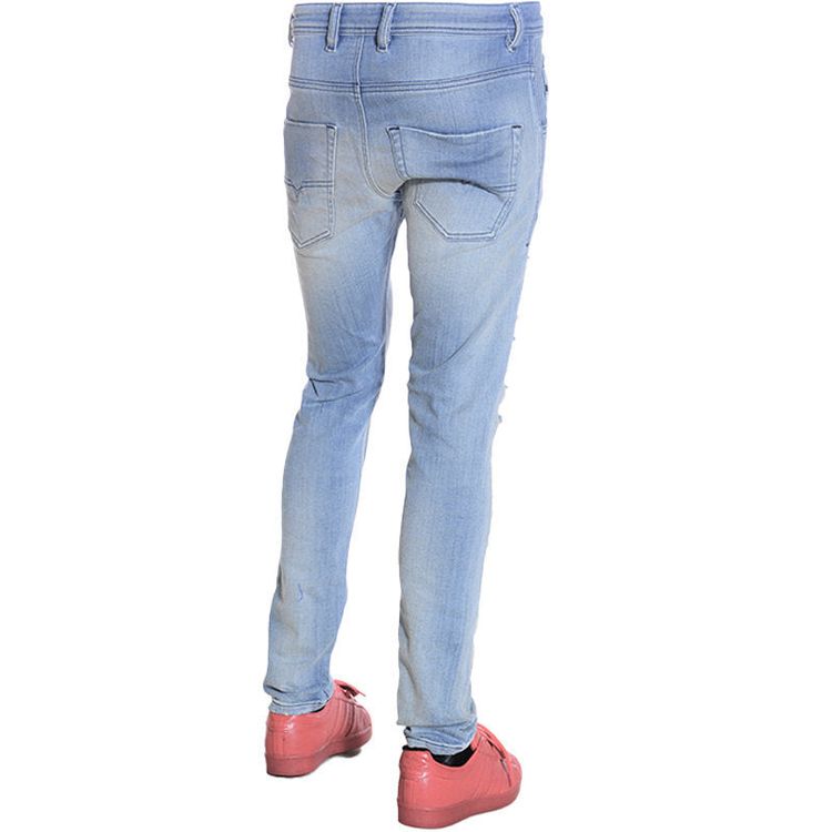 DIESEL KROOLEY T 087AB Mens Denim Sweat Pants Jogg Jeans Stretch Slim Fit Carrot 2
