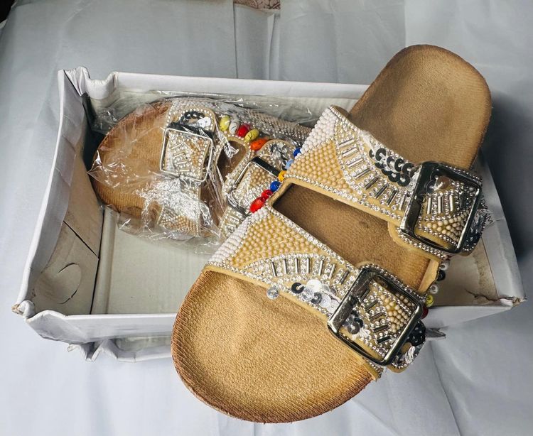 Beaded Embellished Sandals