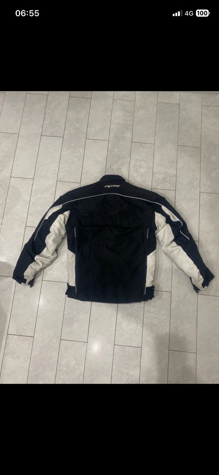 Nixon Ixon Black And White Motorcycle Jacket product image