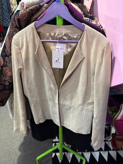 Beige Women'S Blazer Jacket