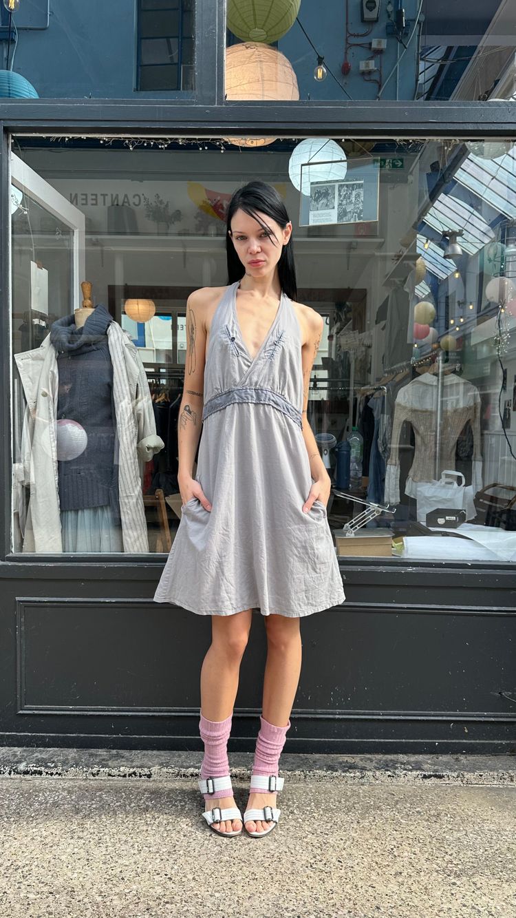Gstar grey halter dress