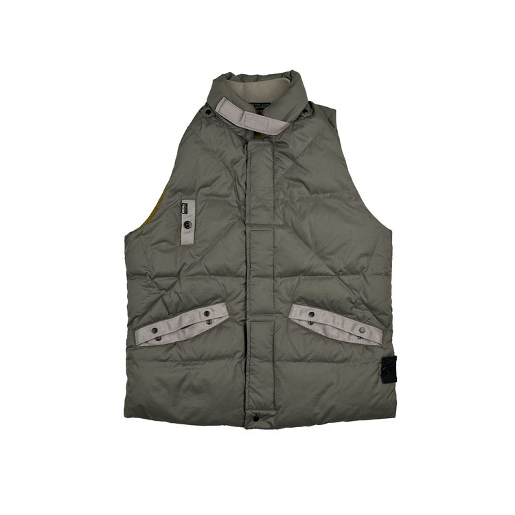 Stone Island 2010 Grey Shadow Project Down Filled Gilet - Small