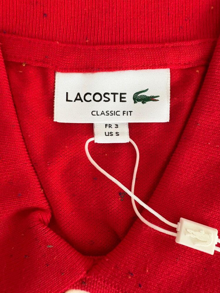 Lacoste Red Classic Fit Polo Shirt image 4