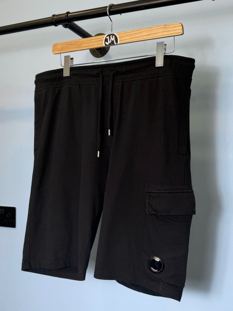 XXL C.P. Company Black Cargo Jogger Shorts 38W 40W image 1