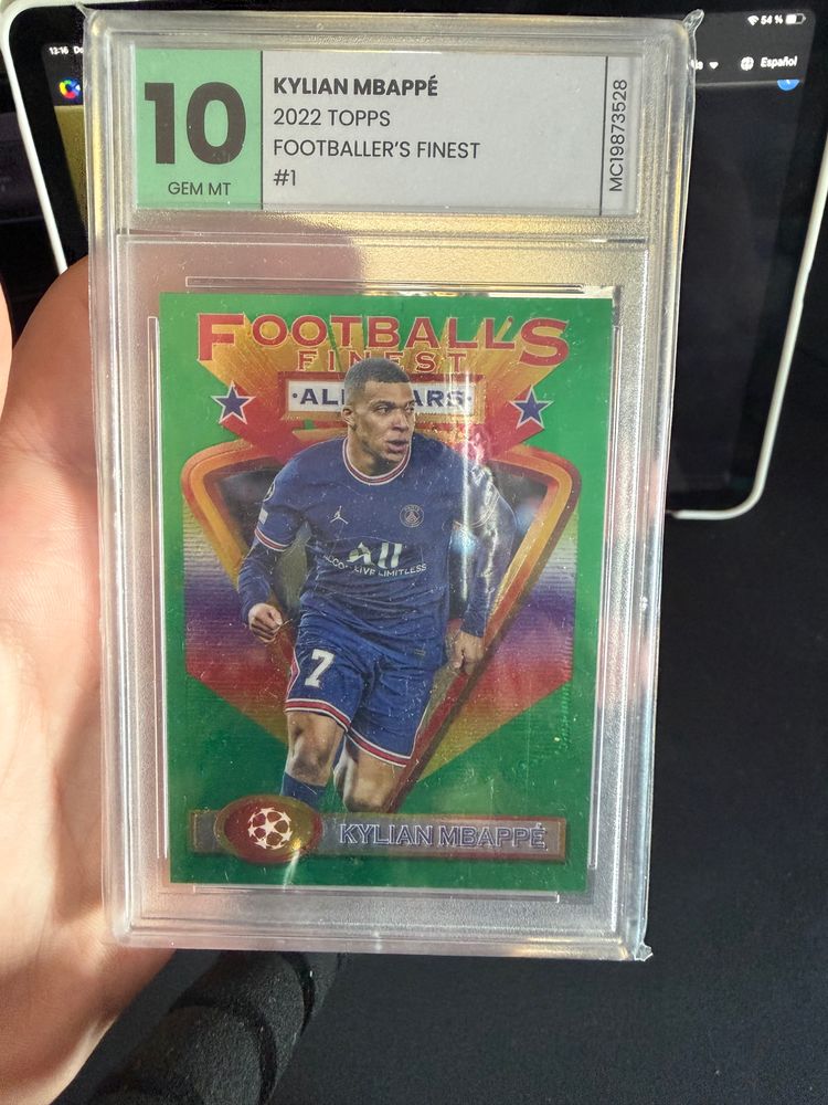 2022 Topps Football'S Finest Kylian Mbappé Football Card  image 1