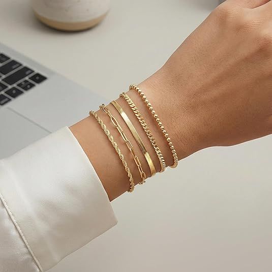 14K Gold Bracelets Set 2