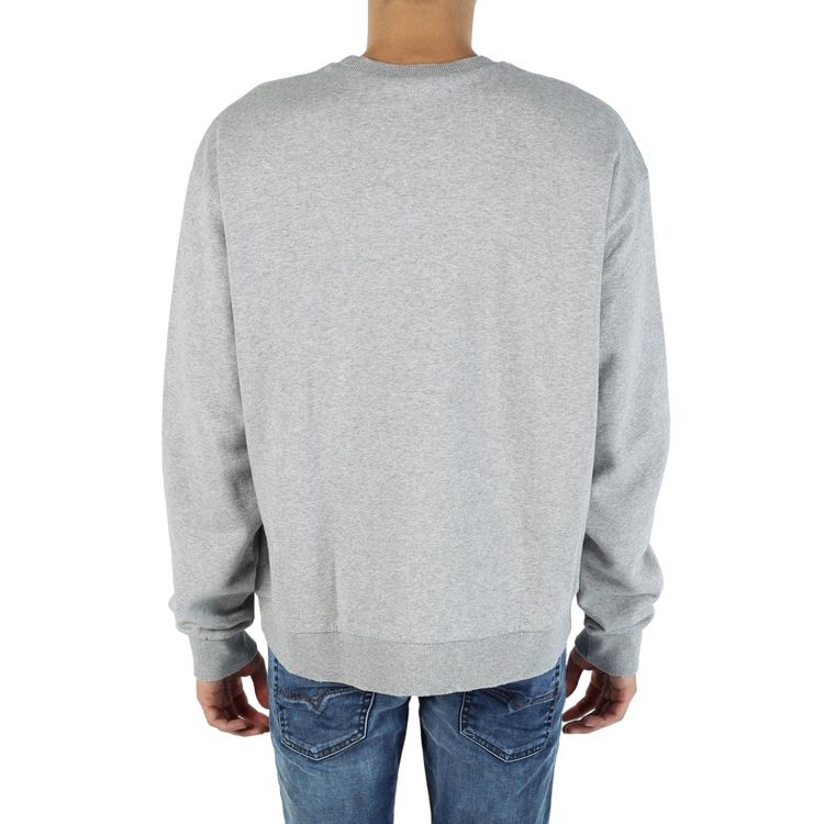 DIESEL S POND GR Mens Oversized Sweatshirt Crew Neck Winter Pullover Jumper Grey 2
