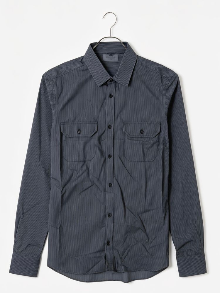 Other Dark Grey  Striped  Long Sleeve Shirt -Size S product image