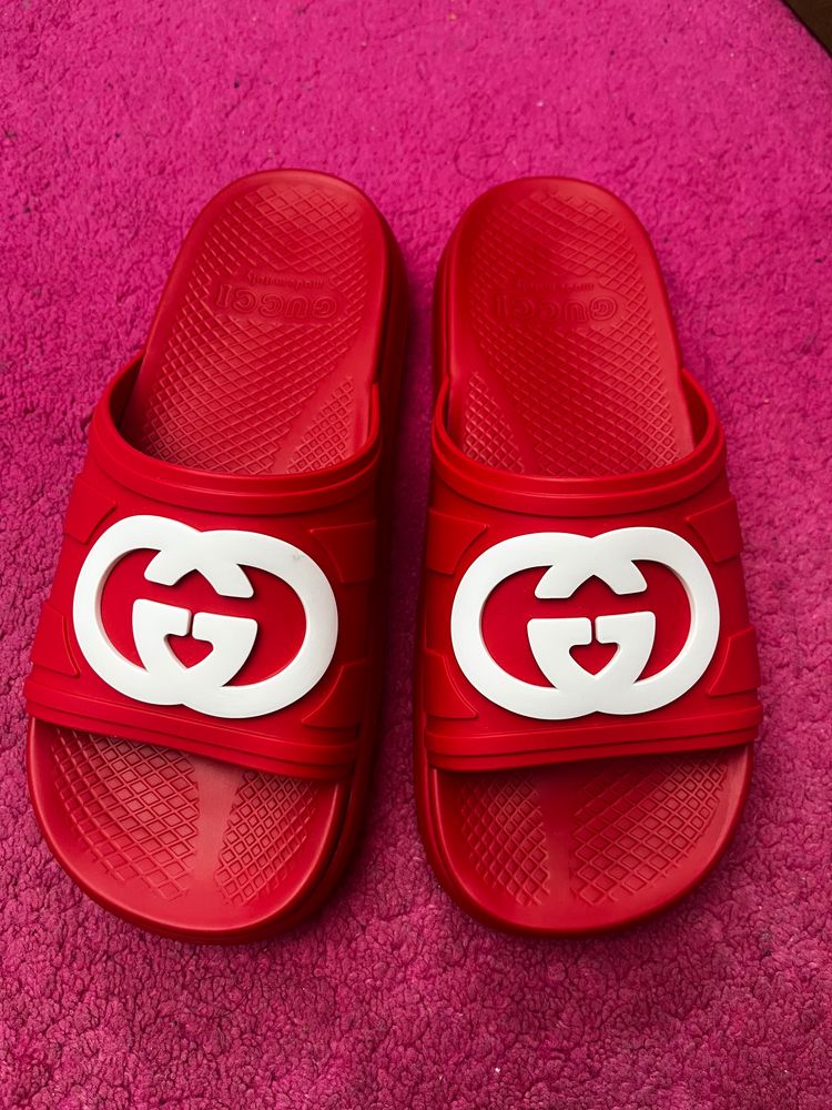 Blue Gucci Slides 3